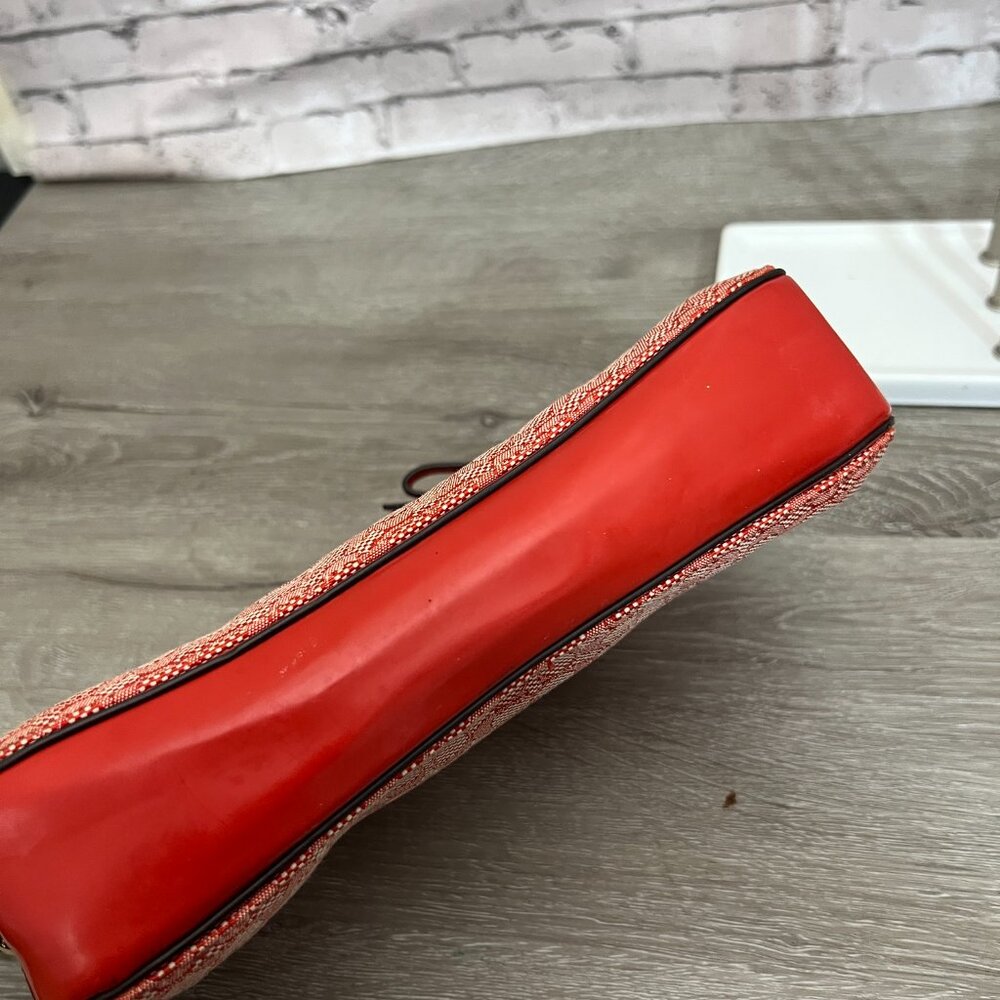 Coach Poppy Signature Oxford Flight Bag/ Swing Bag Tomato - Picture 3 of 8